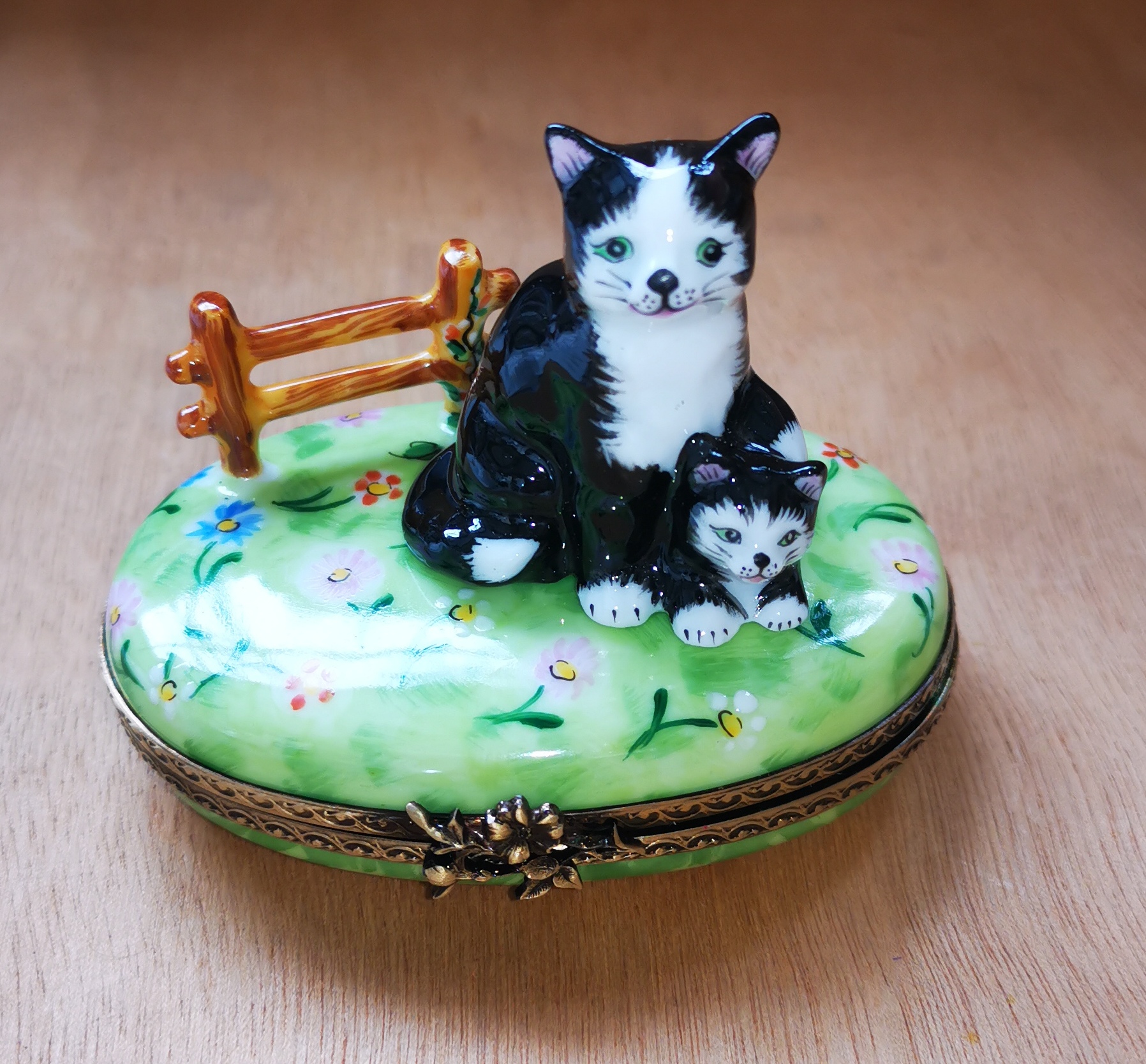 Black Cat Kitten Scene Limoges Diffusion